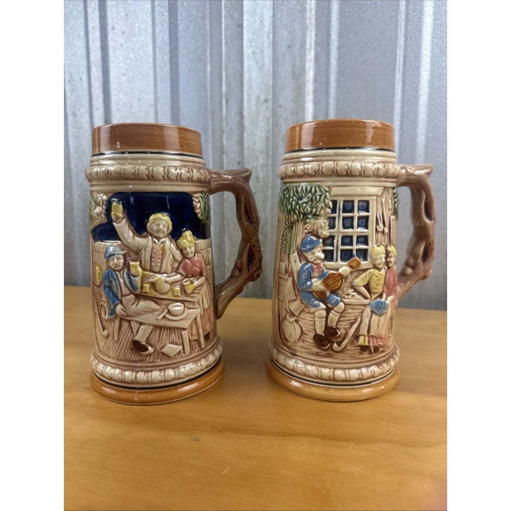 ✨Vintage Set German Beer Stein - Made in Japan Beer Mugs Great Condition